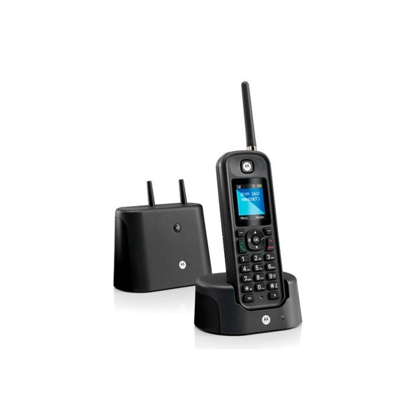 Motorola o201 negro teléfono inalámbrico resistente de largo alcance