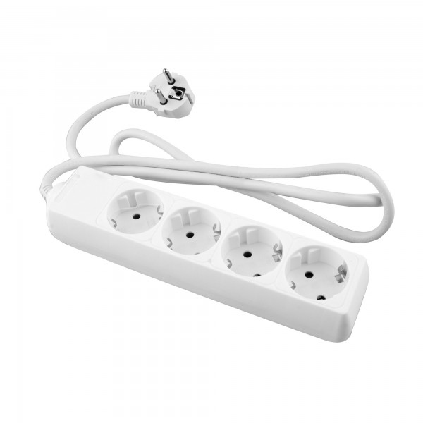 Base onlex blanca 4tomas cable 1,5mt