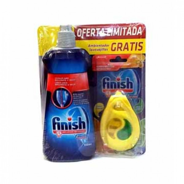 Finish lavavajillas Abrillantador 500ml + ambientador Finish limón