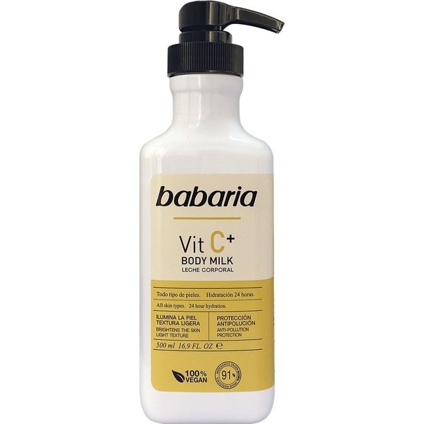 Babaria vit c+ body milk vegan 500ml