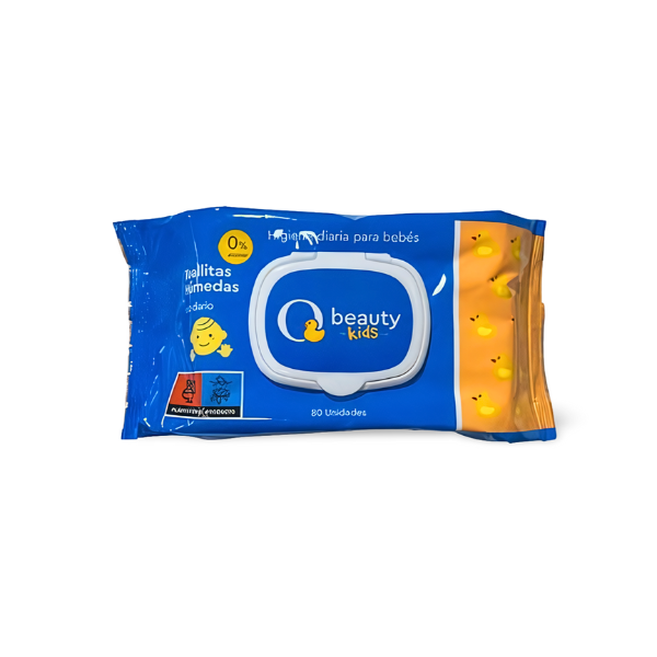 Q Beauty toallitas húmedas infantiles 80 unidades