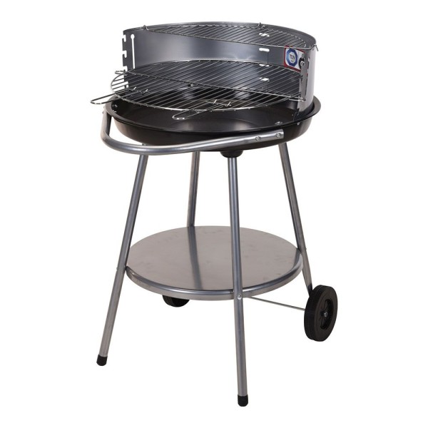 Barbacoa redonda con rueda, ø51x 80 cm