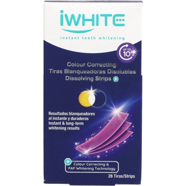 iWhite Colour Correcting Tiras Blanqueadoras Dentales Disolubles 28 Unidades